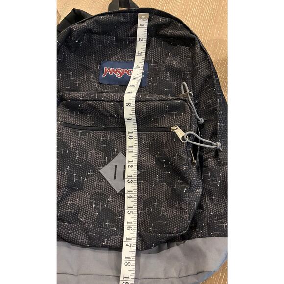 JanSport City Scout Laptop Backpack Geometric Black Gray - Picture 4 of 8